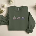 thumbnail image 1 of Embroidered Moo Deng Fan Club Crewneck, 1 of 1