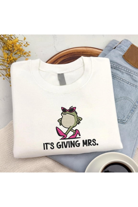 Embroidered Mrs Shirt, Bride Sweatshirt, Funny Bridal Shower Gift, Bachelorette Bride TShirt, Engagement Sweater, Engaged Tee Bride to Be