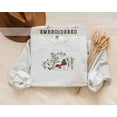 thumbnail image 1 of Embroidered Mushroom Frog Cottagecore Sweatshirt, 1 of 2