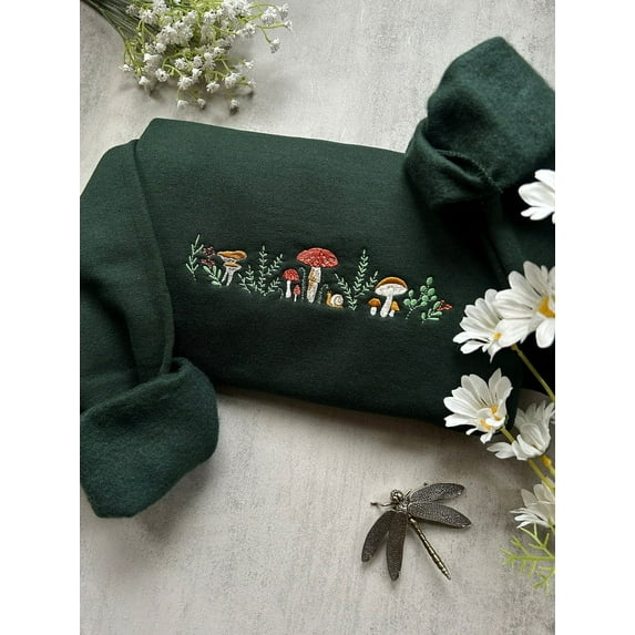 Embroidered Mushroom Sweatshirt