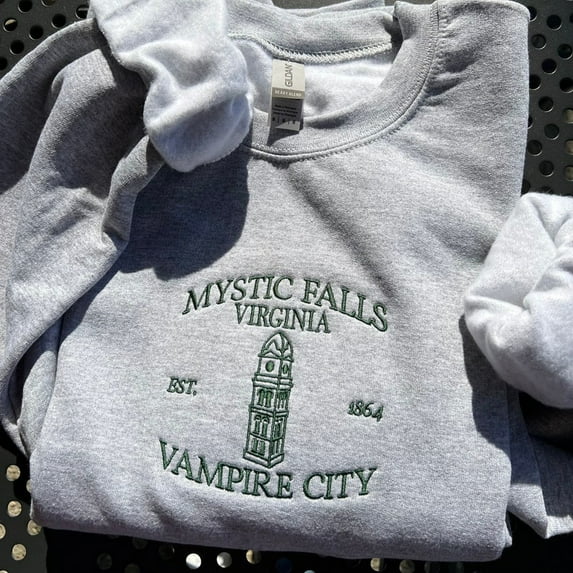 Embroidered Mystic Falls Sweatshirt From Vampire Diaries