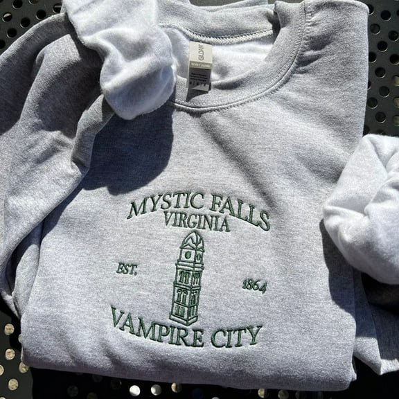 Embroidered Mystic Falls Sweatshirt From Vampire Diaries
