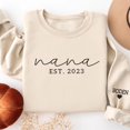 thumbnail image 1 of Embroidered Nana Est Custom Name And Grandkids, Unisex Sweatshirt, LINHKHA, 1 of 5