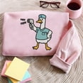 thumbnail image 1 of Embroidered Nurse Sweatshirt Funny, Silly Goose Nurse Shirt, ER Nurse Hoodie, RN Nurse TShirt Cuff Em Nurse Practitioner Tee Appreciation, 1 of 5