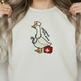 thumbnail image 1 of Embroidered Nurse Sweatshirt: Registered Silly Goose Pun, 1 of 4