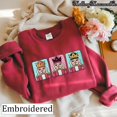 thumbnail image 1 of Embroidered Nutcracker Christmas Sweatshirt, Cozy Holiday Hoodie, Festive Winter Embroidery Shirt, Ballet Soldier Embroidered Gift for Her, 1 of 4