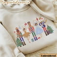 thumbnail image 1 of Embroidered Nutcracker Sweatshirt, Christmas Nutcracker Shirt, Christmas Sweatshirt, Nutcracker Ballet Shirt, Christmas Party Sweater, 1 of 5