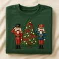 thumbnail image 1 of Embroidered Nutcracker Sweatshirt, Toy Soldier Christmas Crewneck, Holiday Tree Xmas Jumper, Nutcracker Gift for Her, 1 of 4