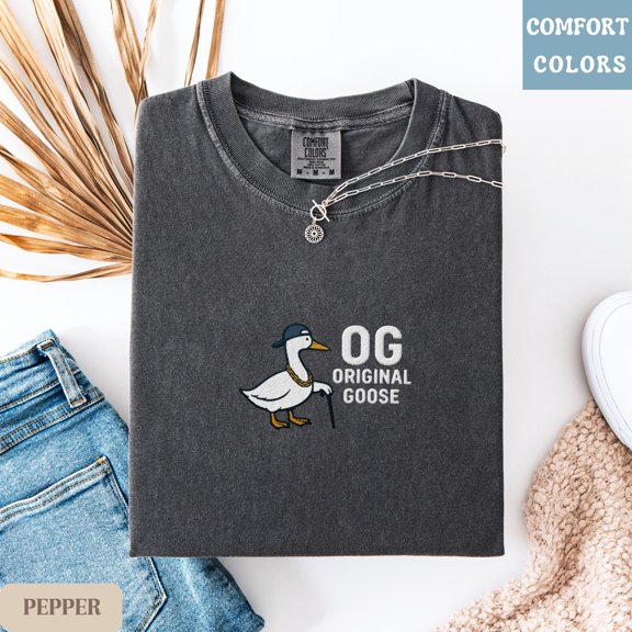 Embroidered OG Goose Shirt Unisex Tee Funny Meme Gift