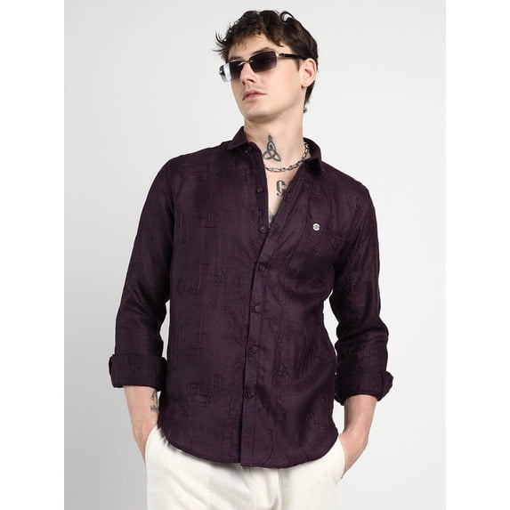 Embroidered One-Lined Shirt