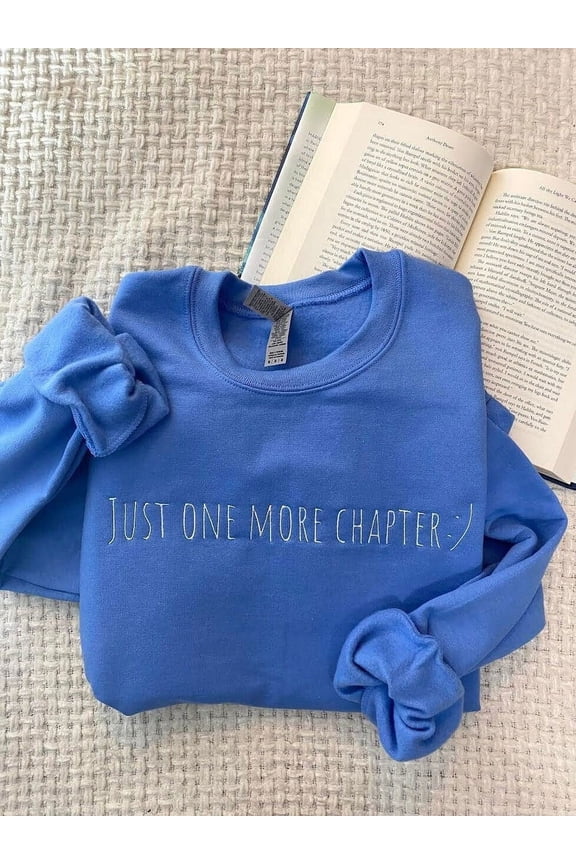 Embroidered One More Chapter Sweatshirt