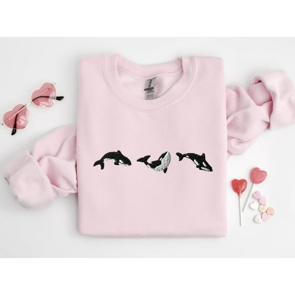 Embroidered Orcas Sweatshirt