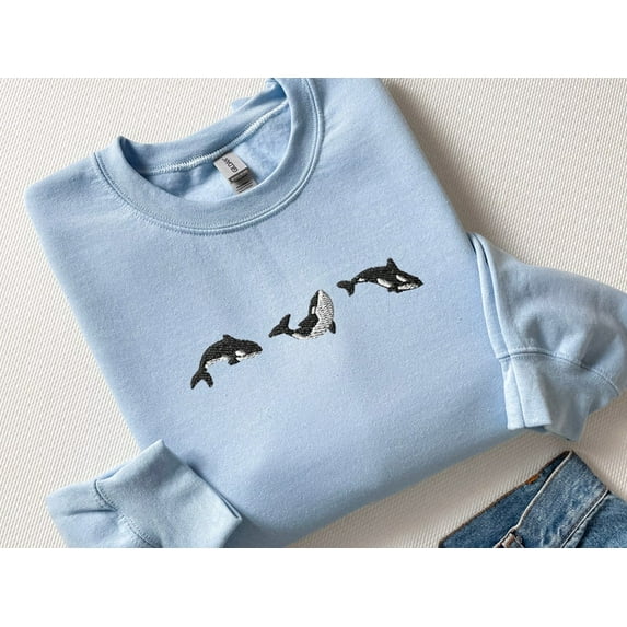 Embroidered Orcas Sweatshirt
