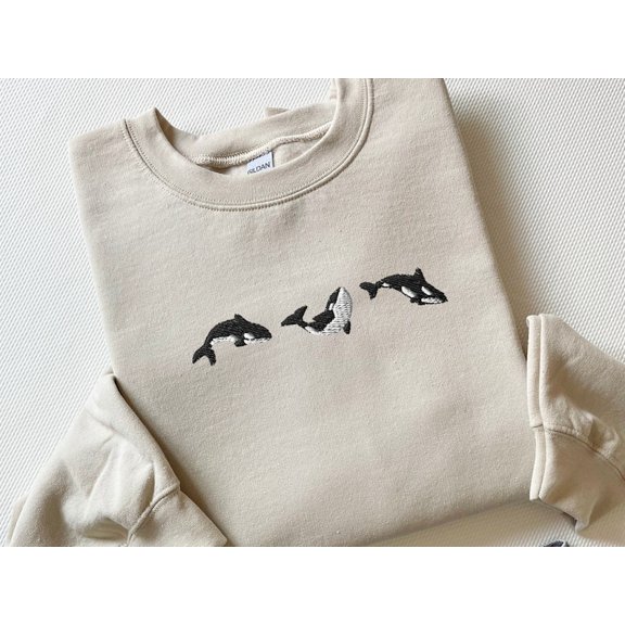 Embroidered Orcas Sweatshirt
