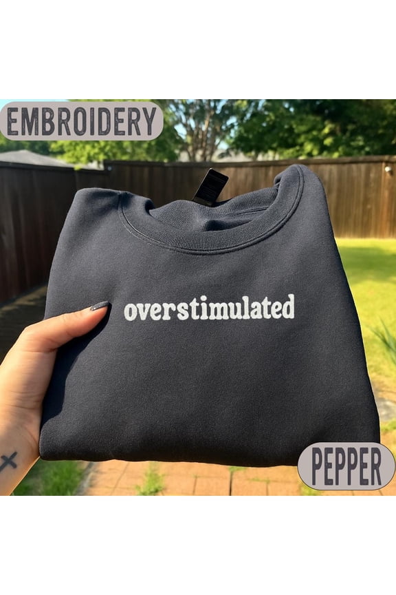 Embroidered Overstimulated Shirt for Mom, Cowboy Frog Shirt, Unhinged TShirt, Embroidery Weird Stuff Funny TShirt, Weirdcore Clothing