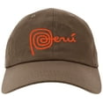 thumbnail image 1 of Embroidered PERU National Logo, Adjustable Baseball Cap-EM-0037-Brown, 1 of 2