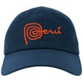thumbnail image 1 of Embroidered PERU National Logo, Adjustable Baseball Cap-EM-0037-Navy, 1 of 2
