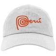 thumbnail image 1 of Embroidered PERU National Logo, Adjustable Baseball Cap-EM-0037-White, 1 of 2