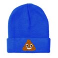 thumbnail image 1 of Embroidered POOP Face Text Image Logo Hat-EM-0035-Royal, 1 of 1