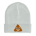 thumbnail image 1 of Embroidered POOP Face Text Image Logo Hat-EM-0035-White, 1 of 1