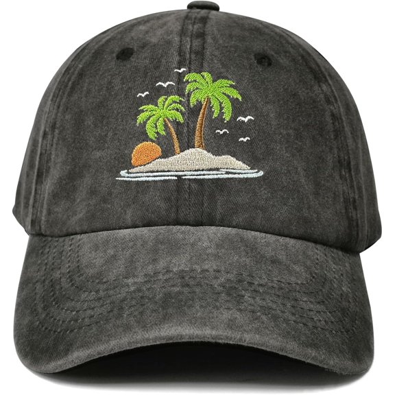 Embroidered Palm Tree Hats