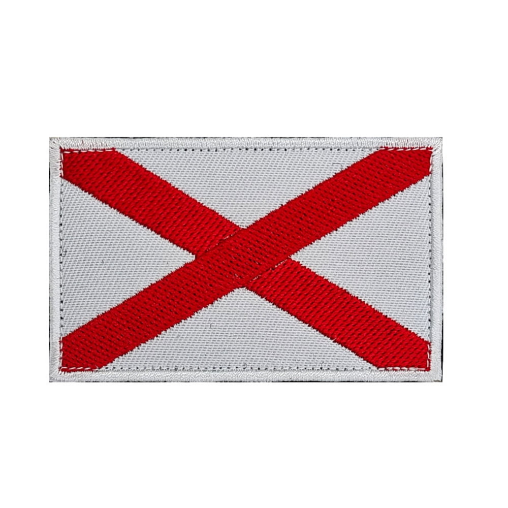 Embroidered Patch USA US American Alabama Flag Patches Emblem Appliqued ...