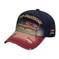 thumbnail image 1 of Embroidered Patriotic Denim Hat 250th Anniversary Adjustable Retro Baseball Cap, 1 of 2