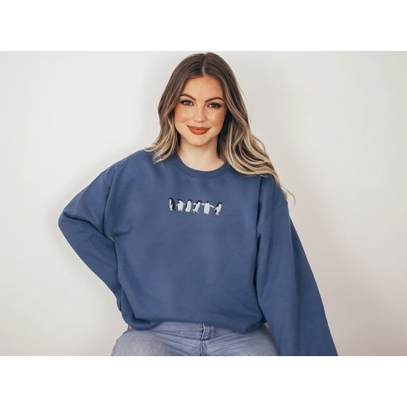 Embroidered Penguin Sweatshirt
