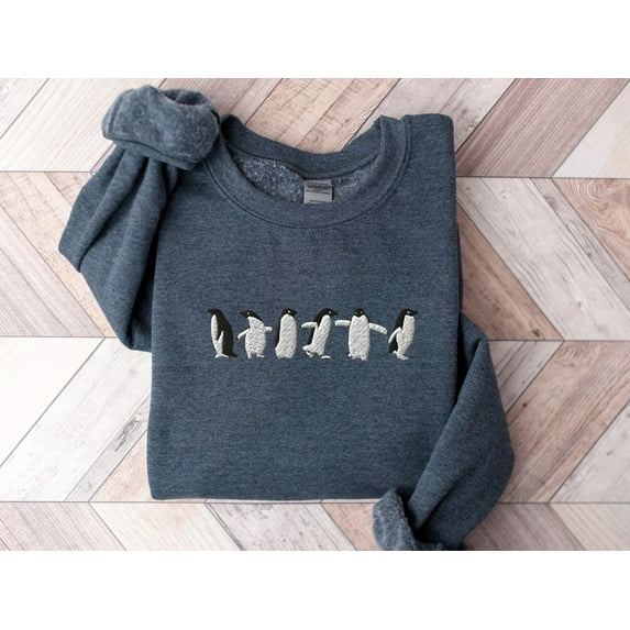 Embroidered Penguin Sweatshirt