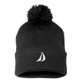 thumbnail image 1 of Embroidered Pom Pom SailBoat, Mainsail and Geneo Sailing Logo-EM-0050-Black, 1 of 1