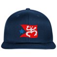 thumbnail image 1 of Embroidered Puerto Rican FLAG with Taino Frog Logo-EM-0034-Navy, 1 of 2
