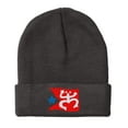 thumbnail image 1 of Embroidered Puerto Rican FLAG with Taino Frog Logo Hat-EM-0034-Black, 1 of 1