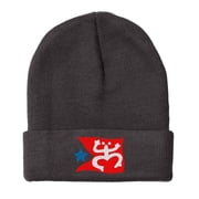 Embroidered Puerto Rican FLAG with Taino Frog Logo Hat-EM-0034-Black