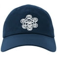 thumbnail image 1 of Embroidered Puerto Rican Taino SUN Logo, Adjustable Baseball Cap-EM-0033-Navy, 1 of 2