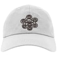 thumbnail image 1 of Embroidered Puerto Rican Taino SUN Logo, Adjustable Baseball Cap-EM-0033-White, 1 of 2