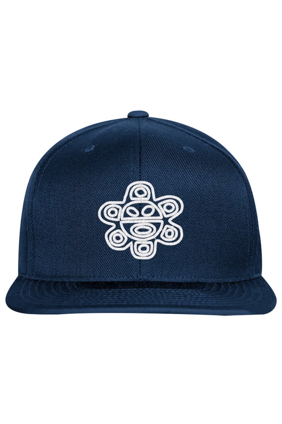 Embroidered Puerto Rican Taino SUN Logo-EM-0033-Navy