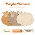 thumbnail image 1 of Embroidered Pumpkin Placemat Linen Insulated Halloween Table Mat Thermal Protection for European Style Dining Table Decor by MPOISVA, 1 of 3