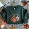 thumbnail image 1 of Embroidered Pumpkin Spice Latte Shirt, Tis The Season Shirt, Embroidered Fall Shirt, Touchdown Fall Sweatshirt, Embroidered Thanksgiving Tee, 1 of 5