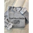 thumbnail image 1 of Embroidered Read More Books Sweatshirt, 1 of 2