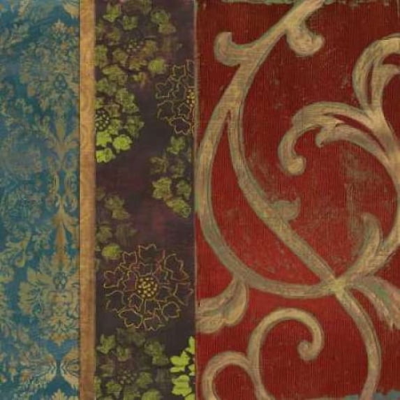 Embroidered Red Poster Print by Aimee Wilson (24 x 24)