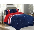 Embroidered Red, White and Blue USA Comforter Set