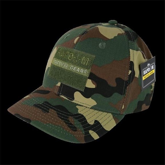 Embroidered Ripstop Cap, RDT, Woodland