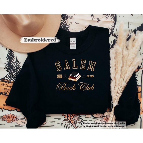 Embroidered Salem Book Club Sweatshirt