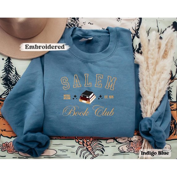 Embroidered Salem Book Club Sweatshirt