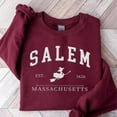 thumbnail image 1 of Embroidered Salem Massachusetts Halloween Sweatshirt, 1 of 1