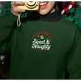thumbnail image 1 of Embroidered Santa's Cookie Co. Sweatshirt, Sweet & Naughty Christmas Sweater, Festive Holiday Hoodie, Cozy Winter Apparel, Cookie Lover Gift, 1 of 4