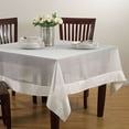thumbnail image 1 of Embroidered Sheer Elegance Design Tablecloth - 2 Sizes (72" Square, Ivory), 1 of 1
