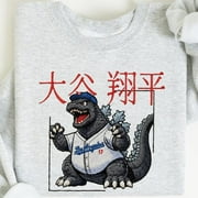 BT ECOMMERECE CO LTD Embroidered Shohei Ohtani Godzilla Sweatshirt, World Series Champ Dodgers Tshirt, Champions 2025 Tee, Los Angeles Back To Back Hoodie