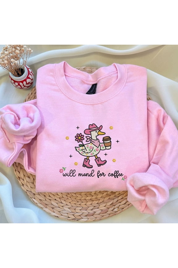 Embroidered Silly Goose RBT Sweatshirt, Floral Will Mand for Coffee for ABA Therapy, Bcba Shirt, Sped Teacher Hoodie, Behavior Tech