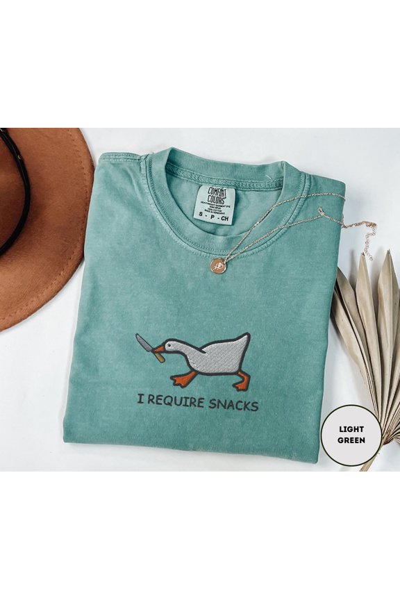 Embroidered Silly Goose Shirt Goose Shirt Funny Got Too Silly Shirt One Silly Goose Embroidered Shirt